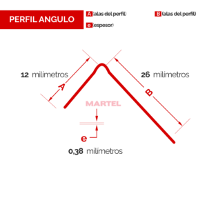 PERFIL ANGULO DE AJUSTE MEDIDAS