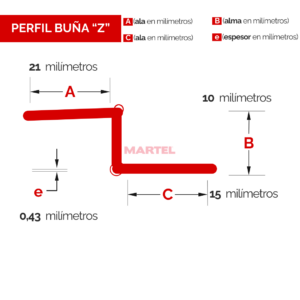 PERFIL BUNA Z MEDIDAS