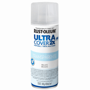 AEROSOL RUST OLEUM ULTRA COVER TRANSPARENTE BRILLANTE 340 G