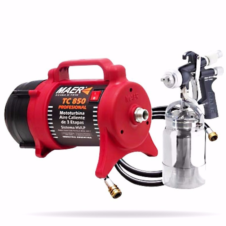 EQUIPO PARA PINTAR MAER COMPRESOR HVLP TC-850 | Martel Pinturerias
