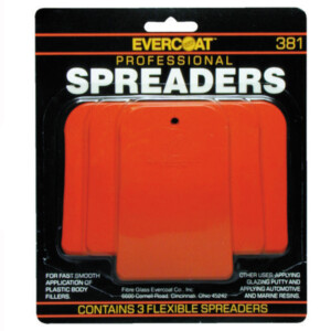 MARTEL-Evercoat SET 3 ESPATULAS plásticas flexibles rojas