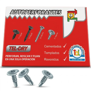 TORNILLO T1 MECHA DE 8 X 1/2”: Ø 4.2MM X 12.7MM DE LARGO - CAJA X 800