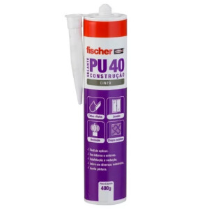 FISCHER SELLADOR PU 40 CONSTRUCCION GRIS 400 GR