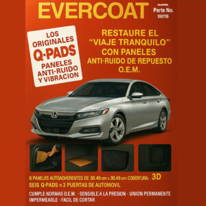 MARTEL EVERCOAT Q-PADS PANEL DE INSONORIZACION Y ANTI VIBRACION 30 x 30 CM