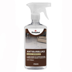SINTEPLAST ANTIBURBUJAS ALCOHOL ISOPROPÍLICO PARA PORCELLANATO LIQUIDO 0.5 L