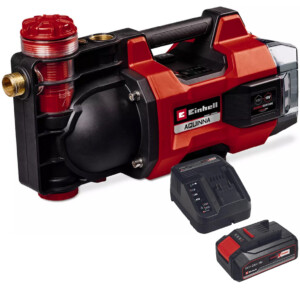 EINHELL BOMBA de JARDÍN INALAMBRICA AQUINNA 18/30 F LED + KIT CARGADOR+BATERIA 18V - 2.5Ah