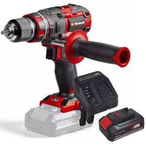 EINHELL Taladro percutor TP-CD 18/80 Li-i BL-Solo + KIT CARGADOR+BATERIA 18V – 2.5Ah